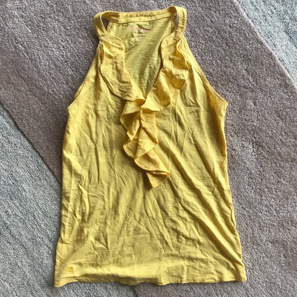 Lilly Pulitzer ruffle tank